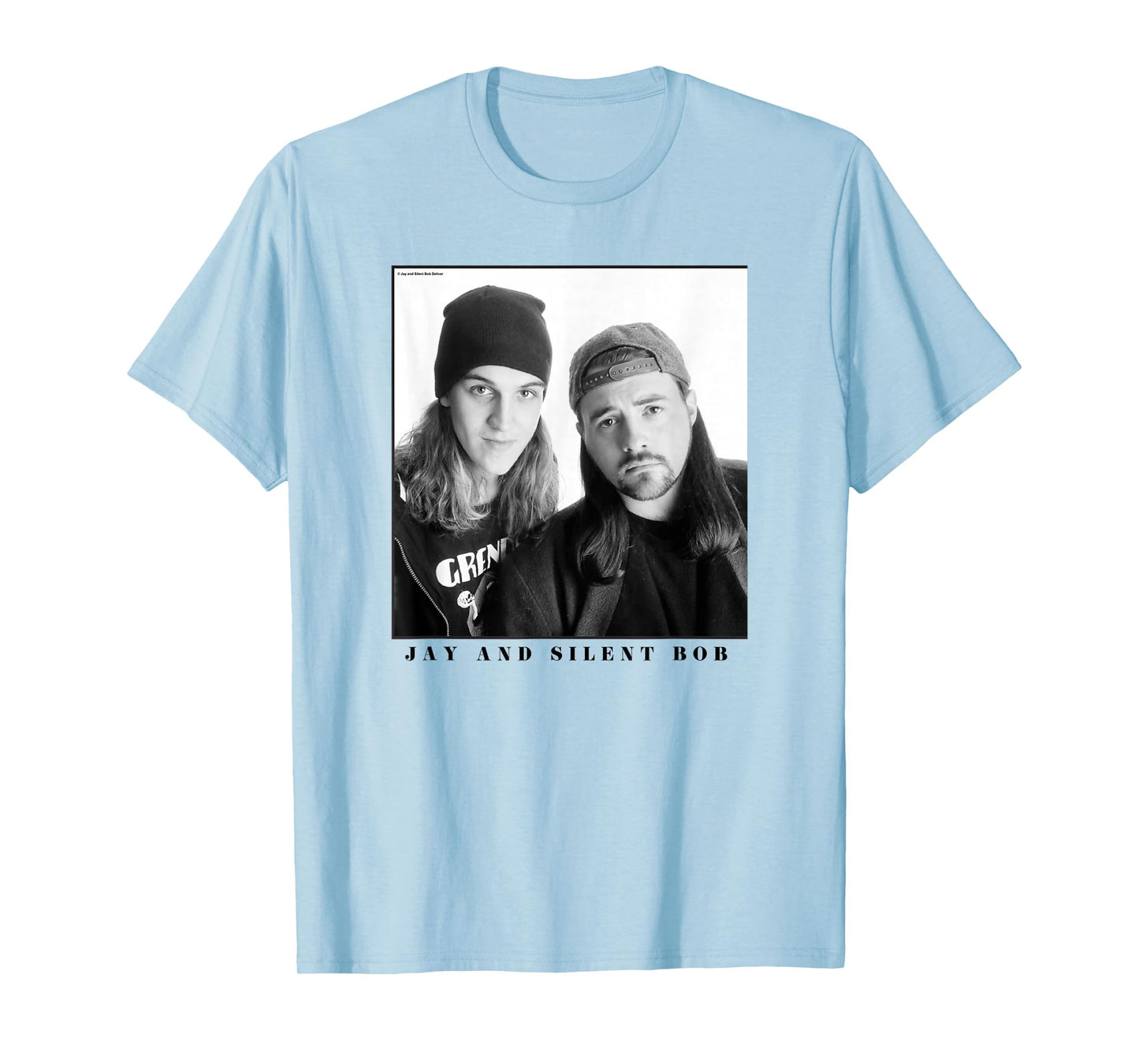 Jay & Silent Bob Boxed Up Simple Black & White Portrait T-Shirt