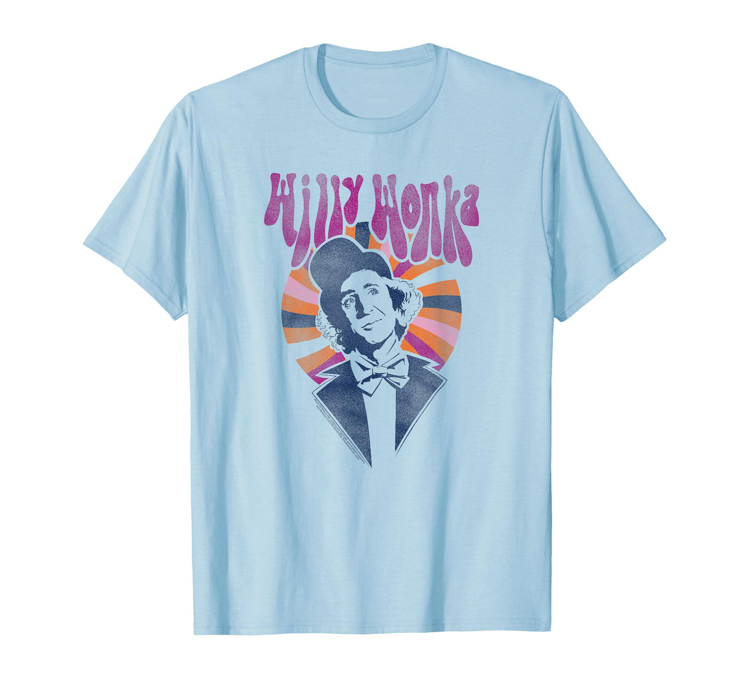 Willy Wonka and The Chocolate Factory Colorful Heart Movie T-Shirt