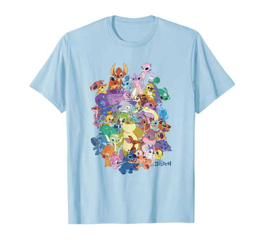 Disney Lilo & Stitch The Experiments Mashup Portrait T-Shirt