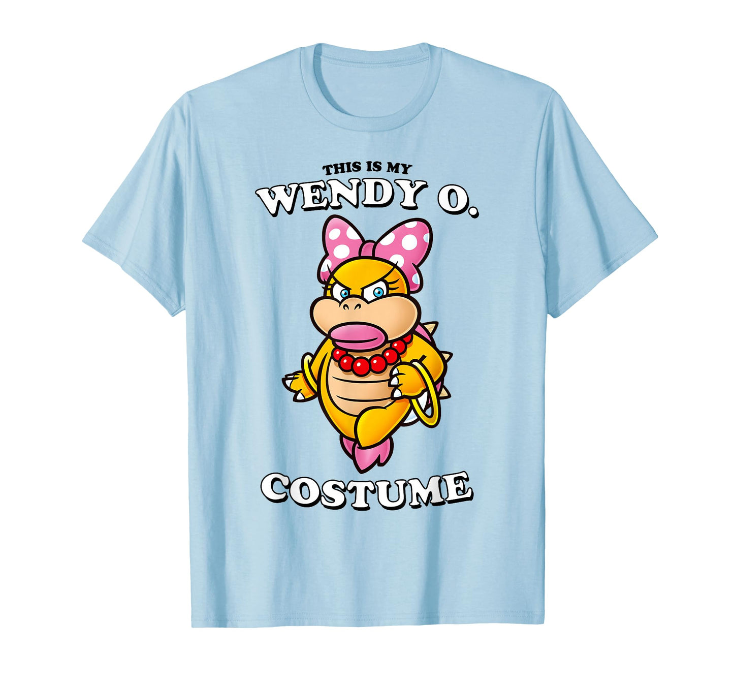 Super Mario Bros Halloween This Is My Wendy O. Costume T-Shirt
