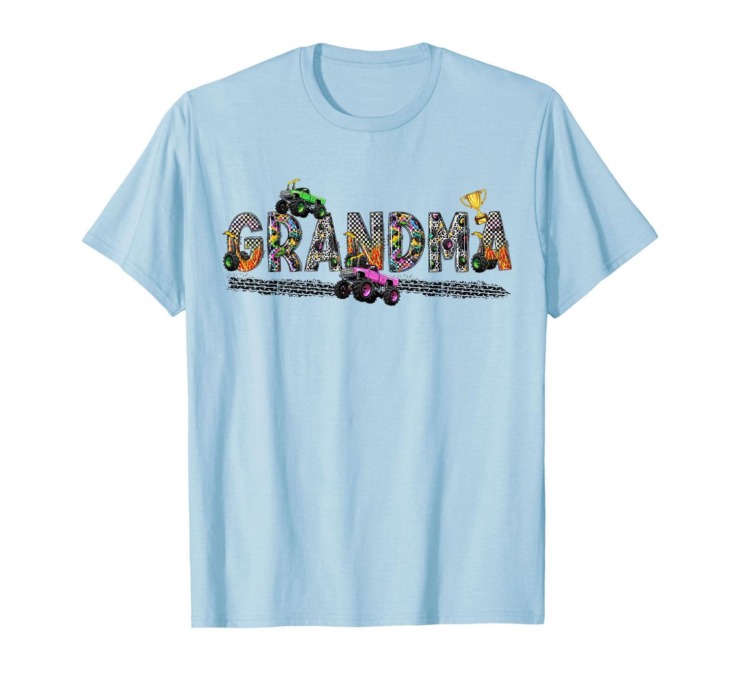 Grandma Of The Birthday Boy Monster Truck Birthday Squad T-Shirt
