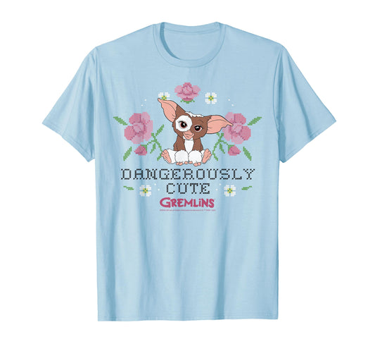 Gremlins Gizmo Dangerously Cute Faux Stitched T-Shirt