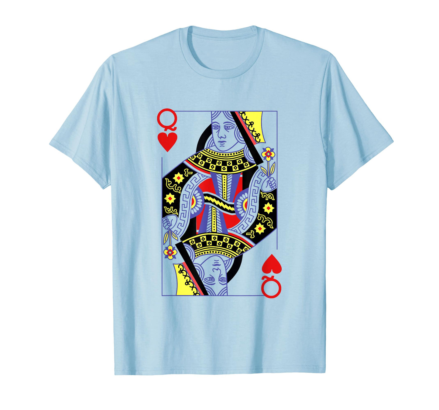 Queen Of Hearts Royal Flush Costume Halloween Playing Cards T-Shirt