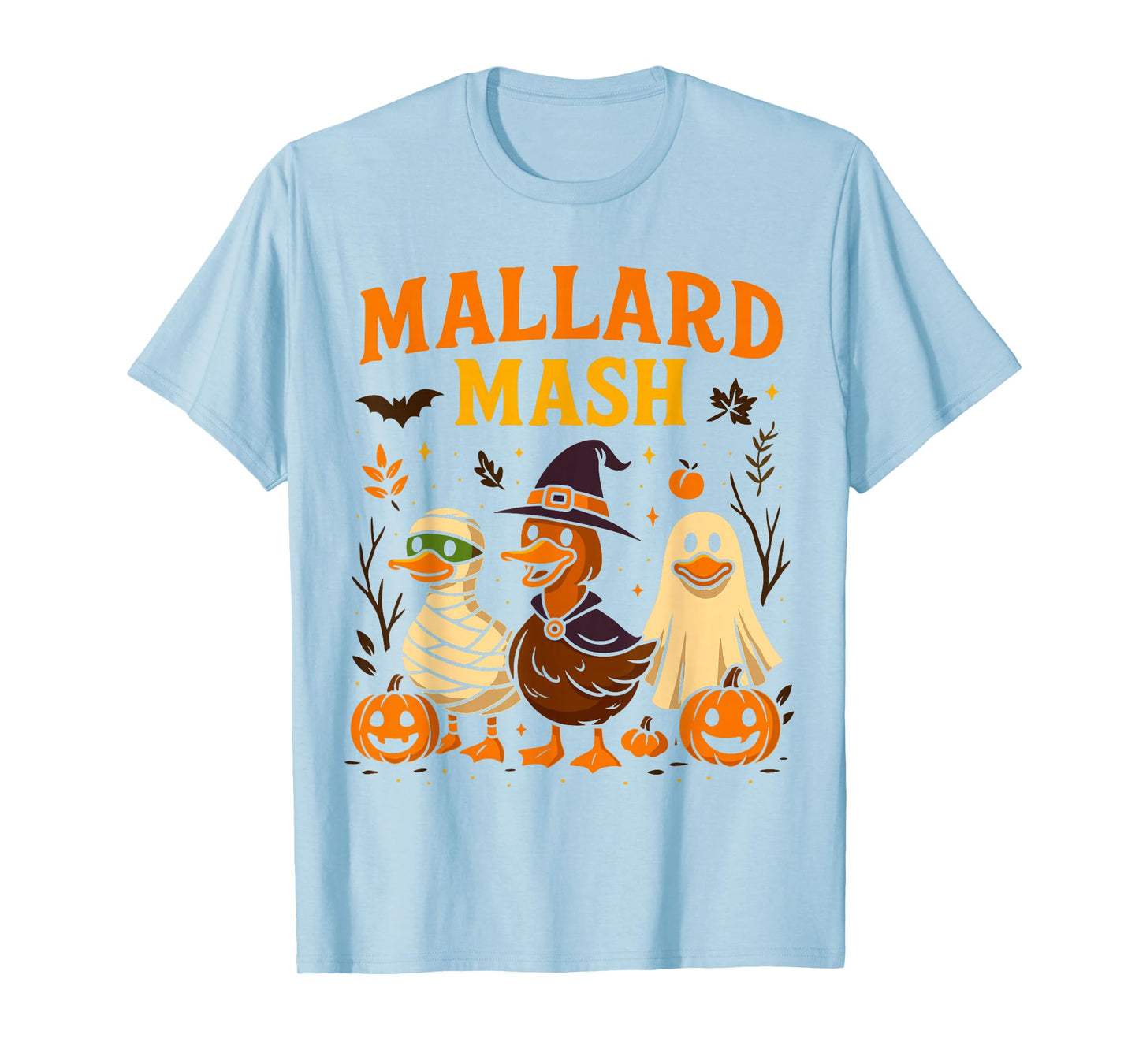 Funny Ghost Duck Halloween Costume, Mallard Mass T-Shirt