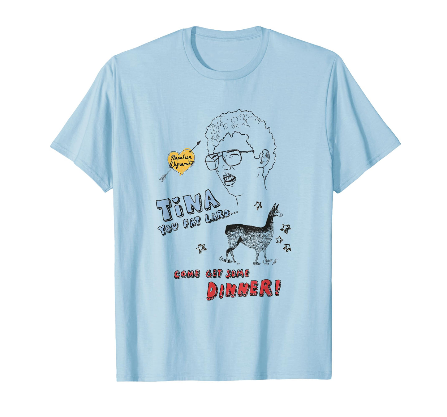 Napoleon Dynamite Tina Get Your Dinner Sketchbook T-Shirt