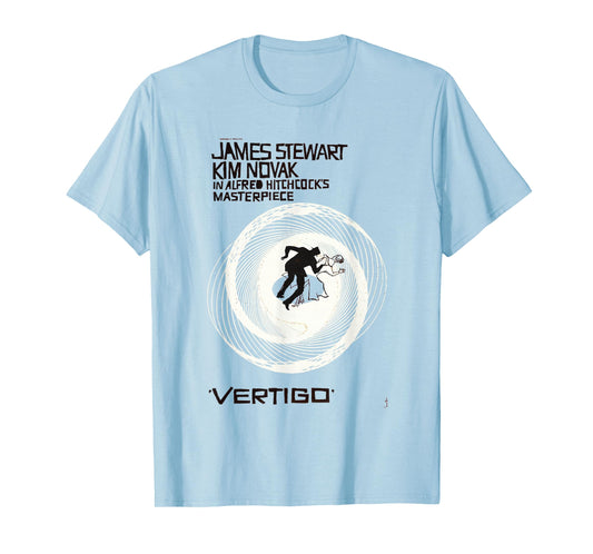 Vertigo Vintage Movie Poster, Noir Thriller Acrophobia Film T-Shirt