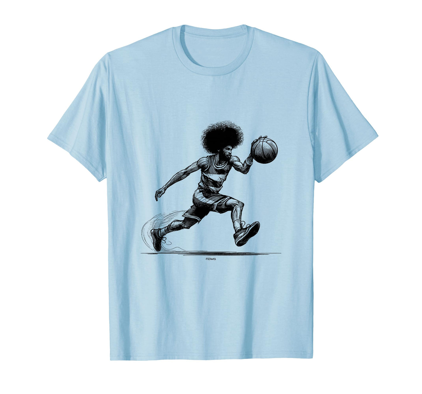 DOCTOR J LEGENDARY AFRO DRIBBLER BASKETBALL T-Shirt