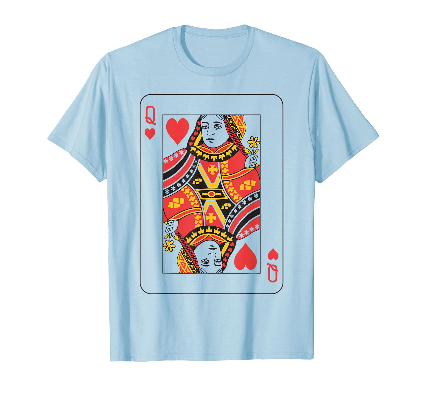 Queen of Hearts | Deck of Cards Front and Back Group Costume T-Shirt