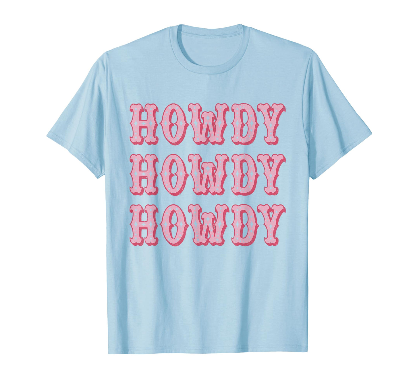 Vintage White Howdy Rodeo Western Country Southern Cowgirl T-Shirt