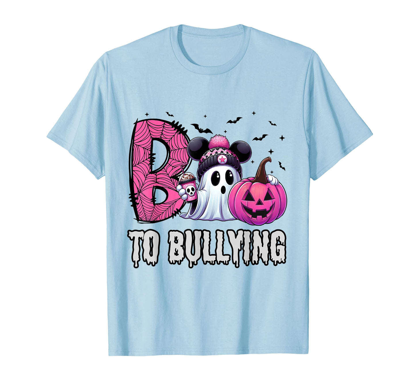Boo to Bullying Ghost Pumpkin Orange Anti Bully Unity Day T-Shirt