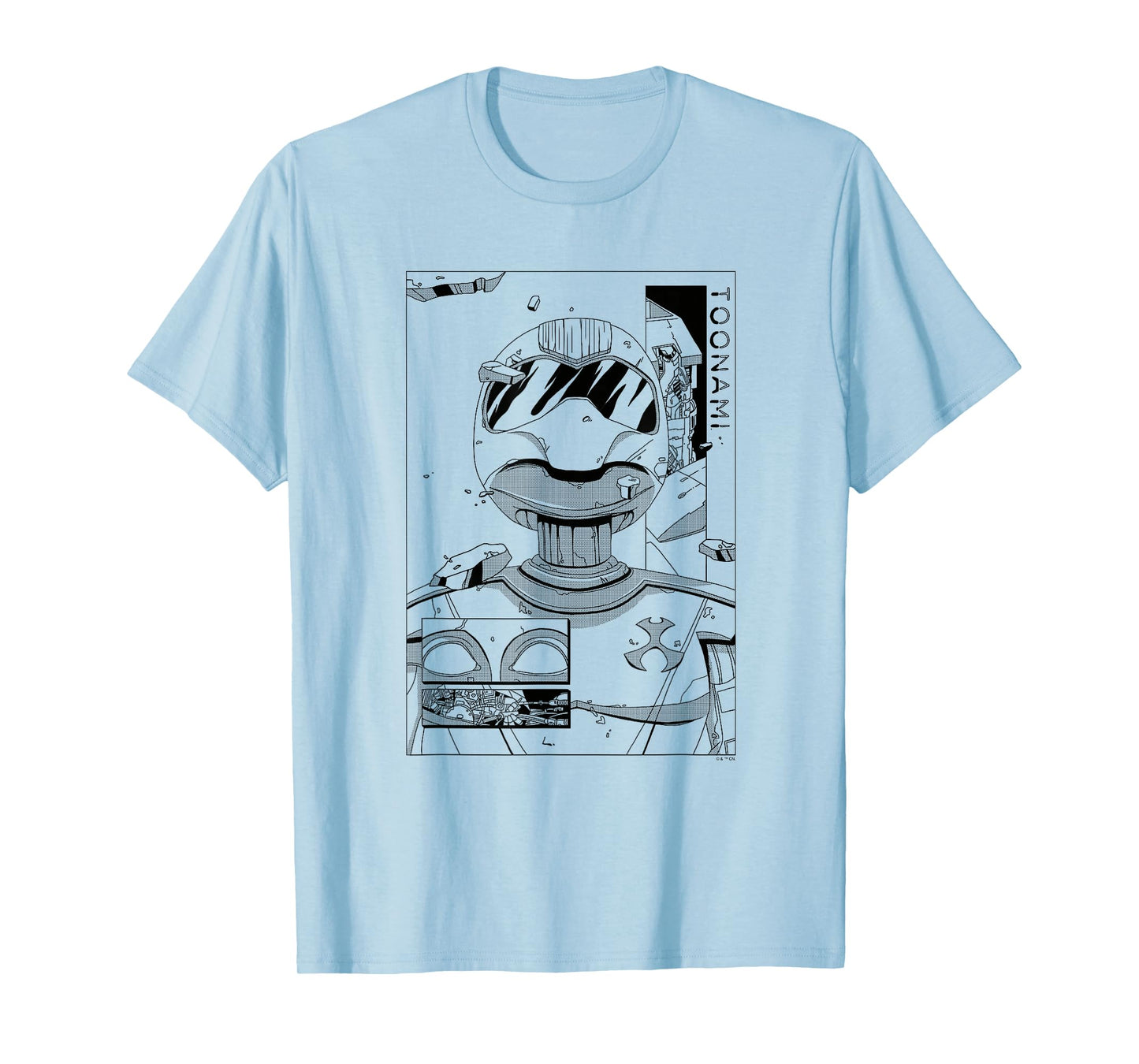 Toonami T.O.M. Manga Sketch Boxed Portrait T-Shirt