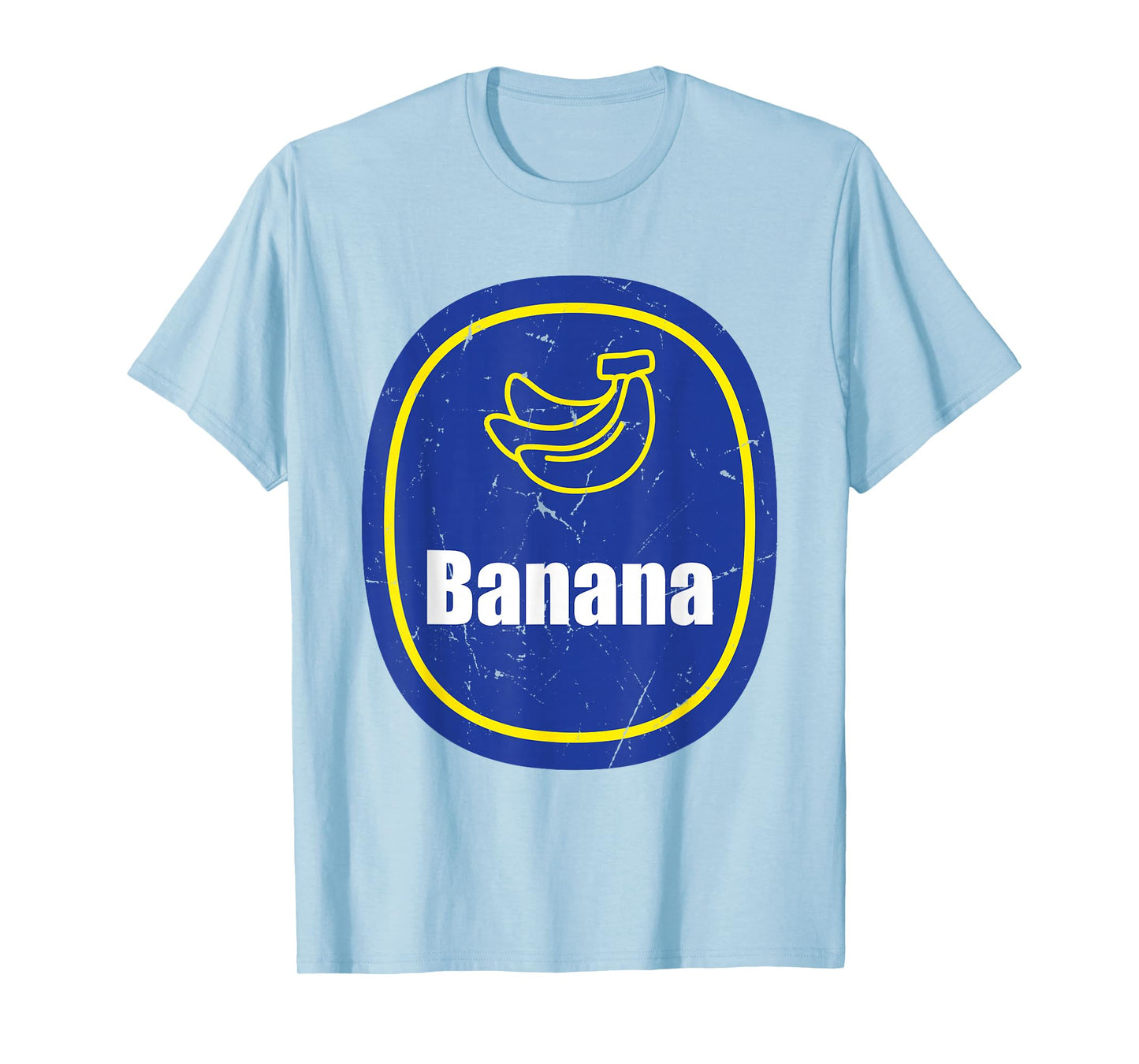 Banana Sticker Costume Cute Easy Fruit DIY Halloween T-Shirt