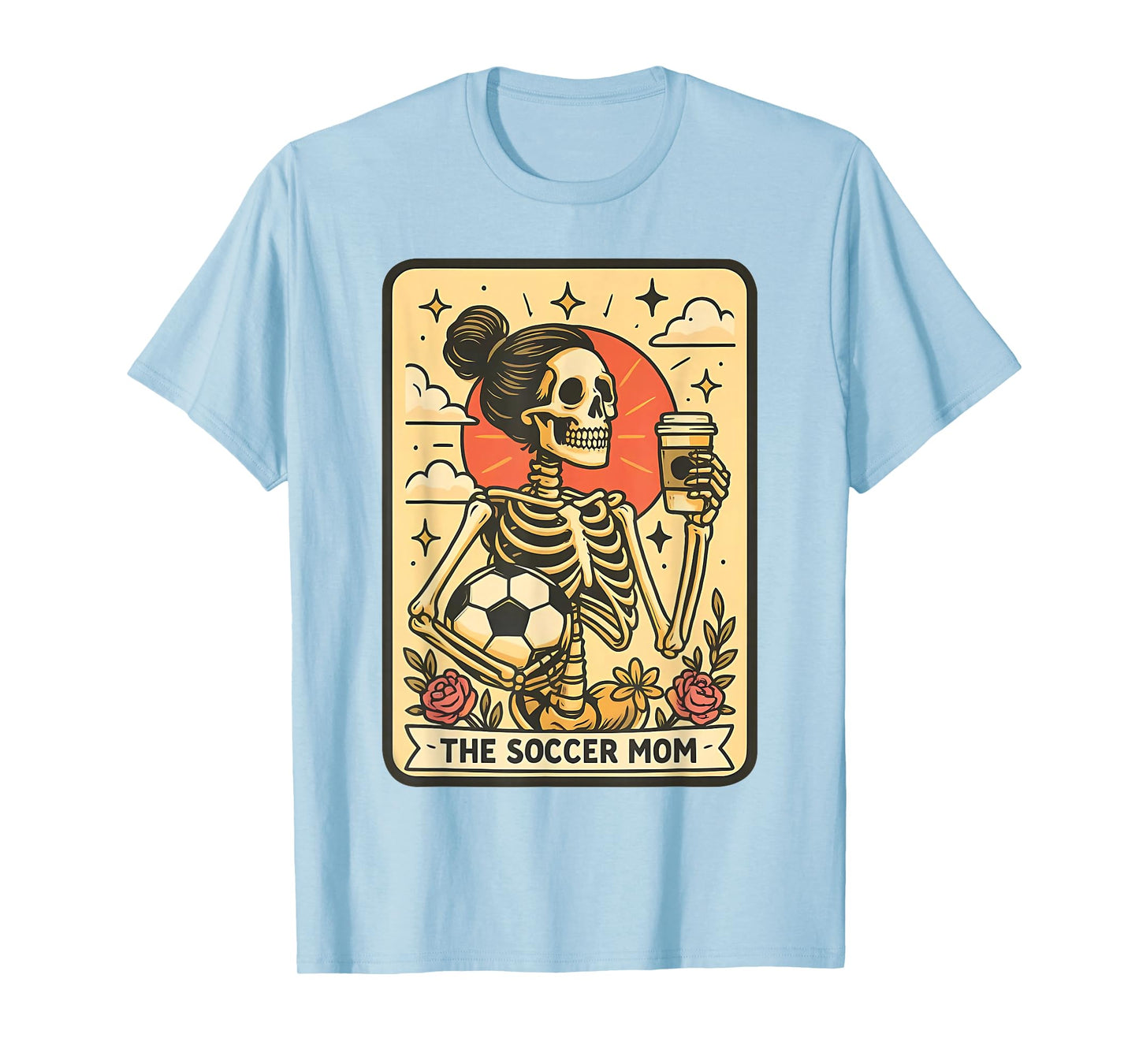 Halloween Soccer Mom Tarot Card Soccer Mama Sports Game Day T-Shirt