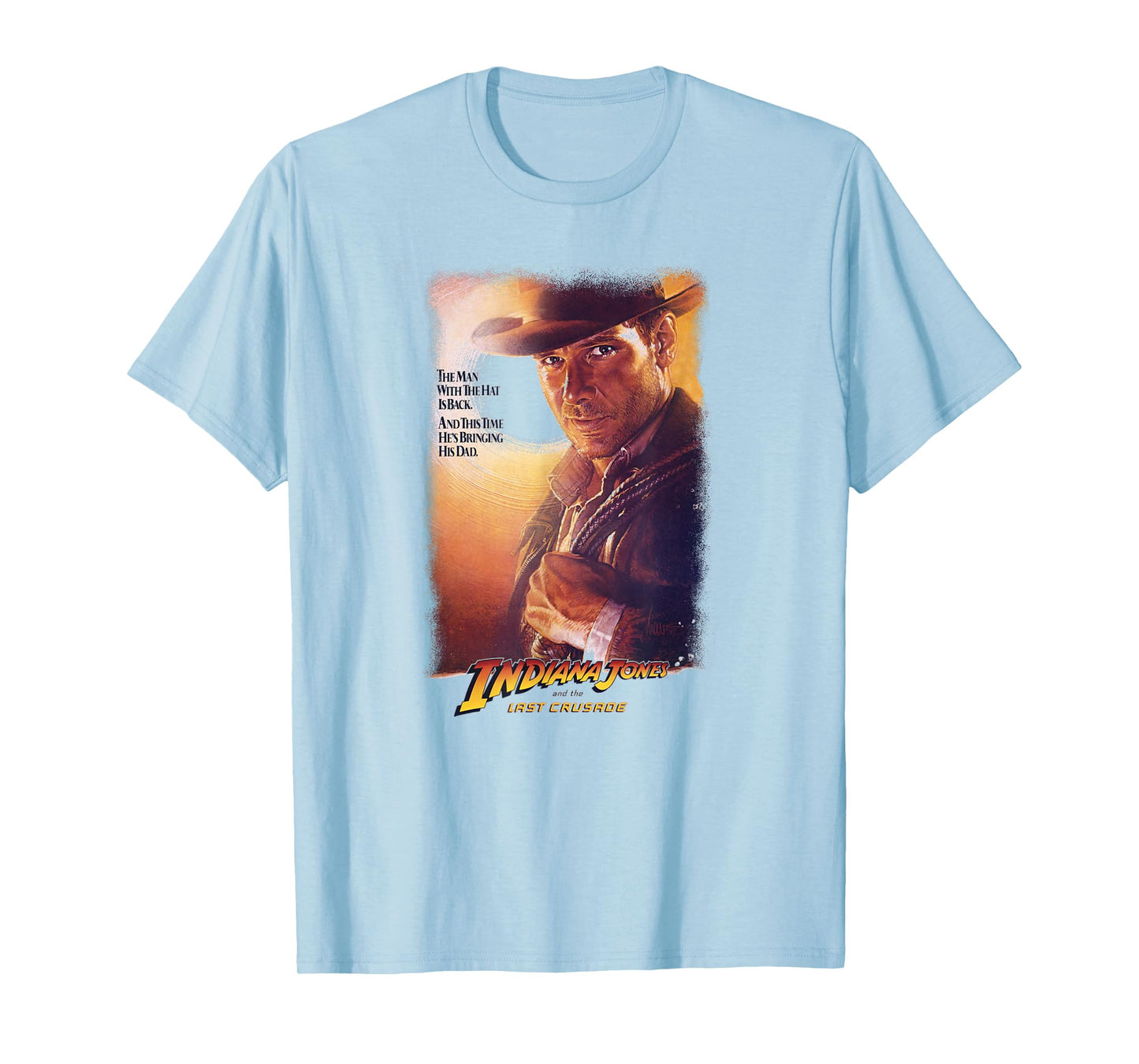 Indiana Jones and The Last Crusade Man with The Hat Poster T-Shirt