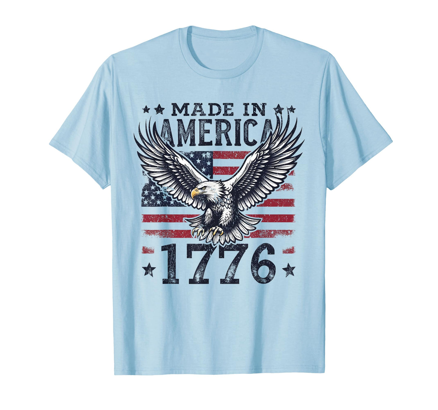 Made in America 1776 Eagle USA Patriotic 4th of July T-Shirt