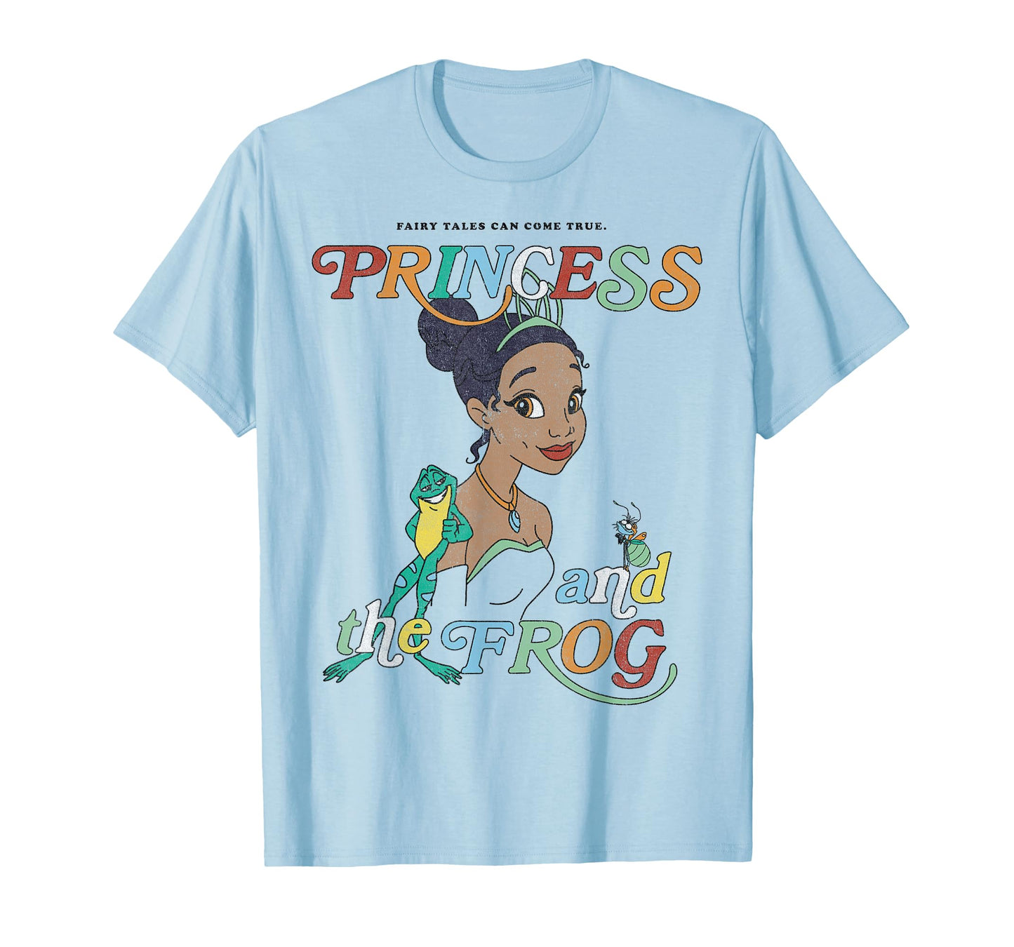 Disney Princess and The Frog Tiana and Frog Naveen Portrait T-Shirt Small
