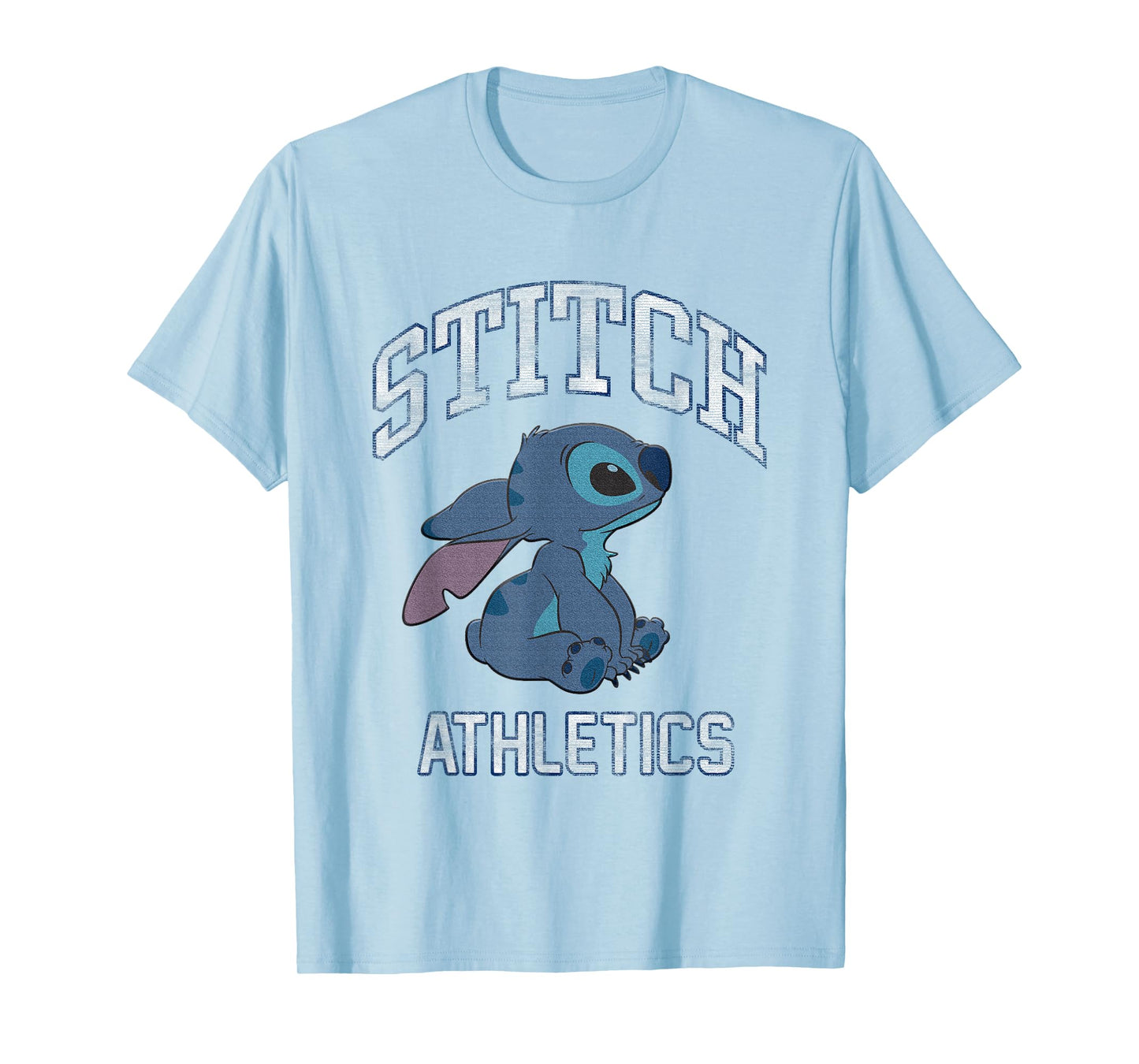 Disney Lilo & Stitch Stitch Athletics Distressed Logo T-Shirt