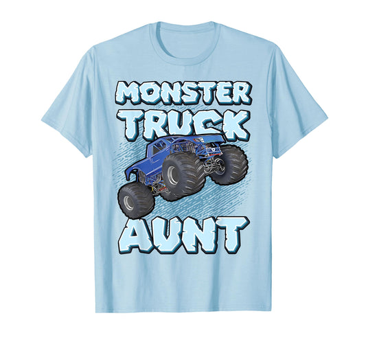 Monster Truck Aunt For Aunts Fun Cool Funny Monster Truck T-Shirt