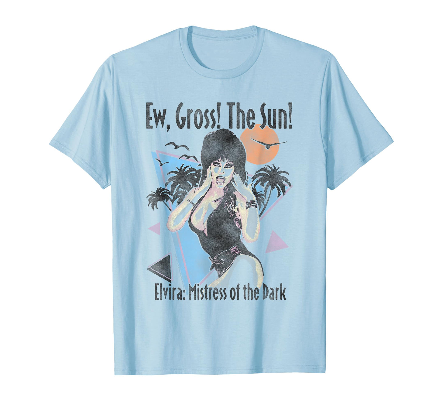 Elvira Ew Gross The Sun Funny Retro Summerween T-Shirt