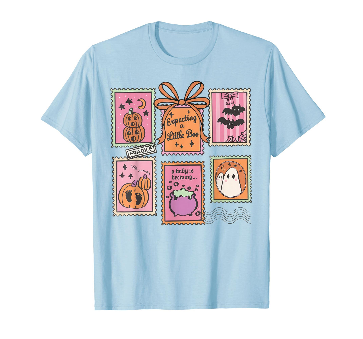 Halloween Pregnancy Announcement Funny Ghost Baby Shower T-Shirt