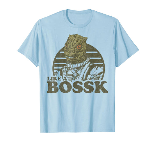 Star Wars Like a Bossk Bounty Hunter Retro Logo T-Shirt