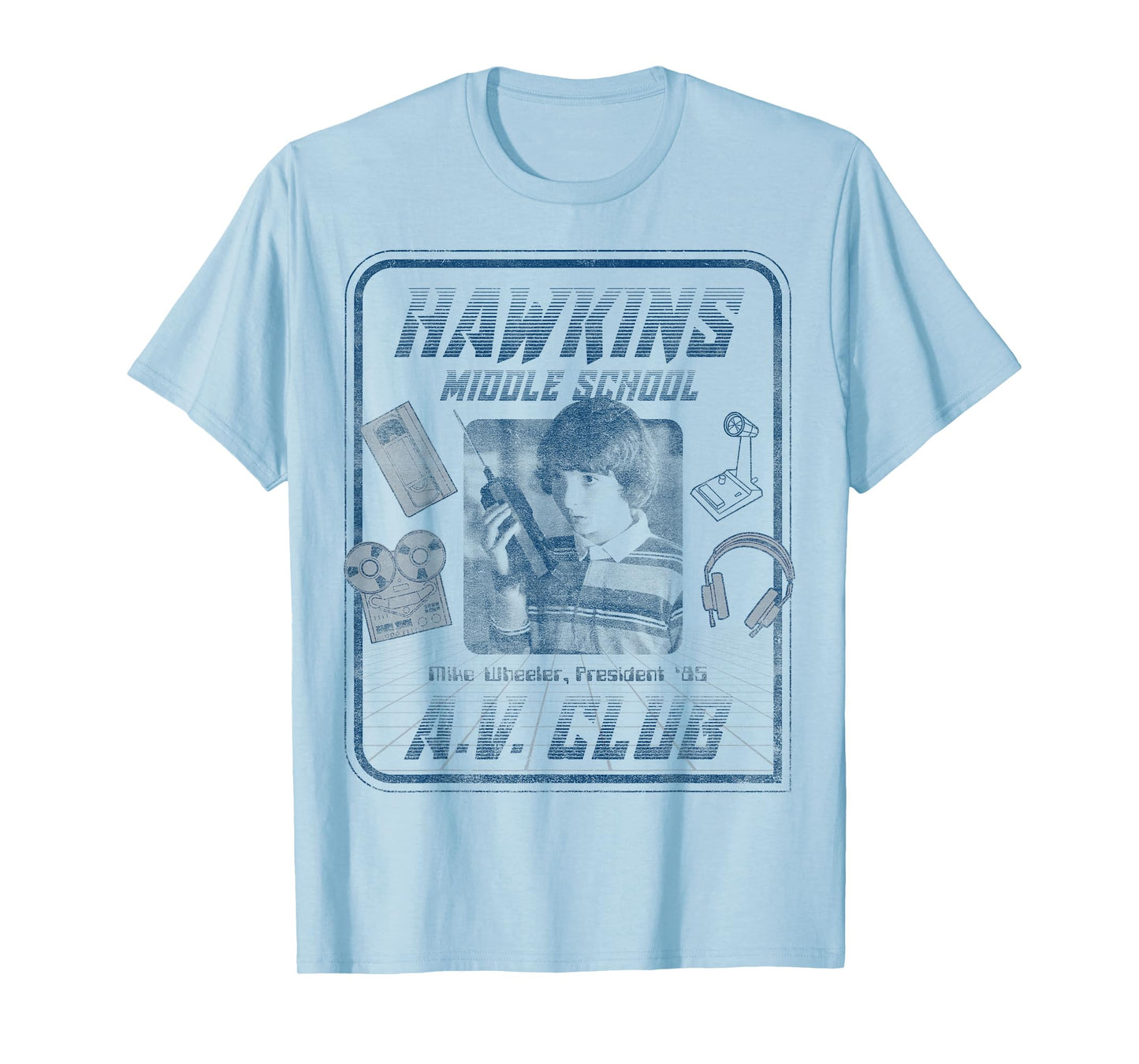 Netflix Stranger Things Mike Wheeler Hawkins A.V. Club T-Shirt