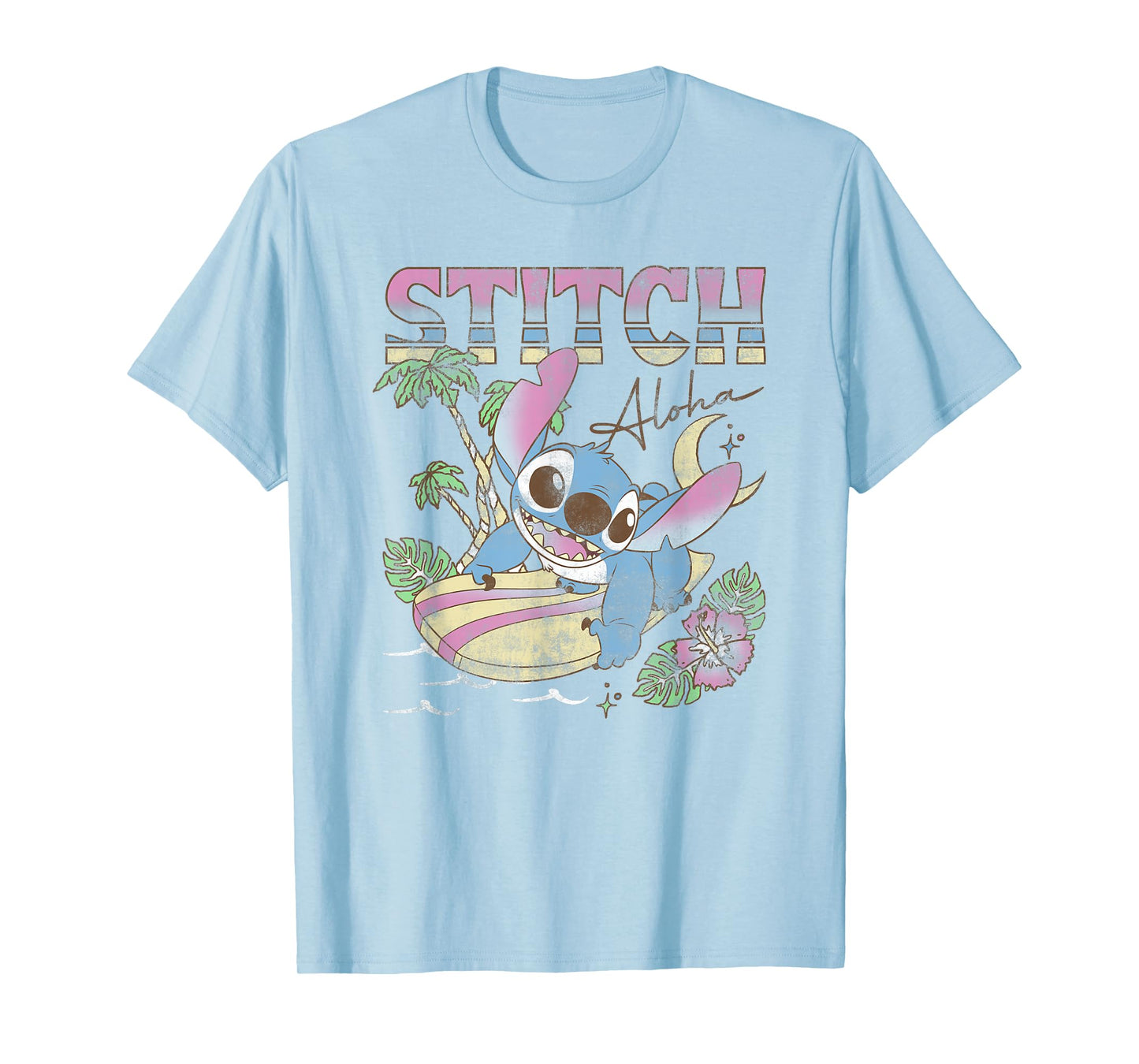 Disney Lilo & Stitch Aloha Tropic Surf Stitch T-Shirt