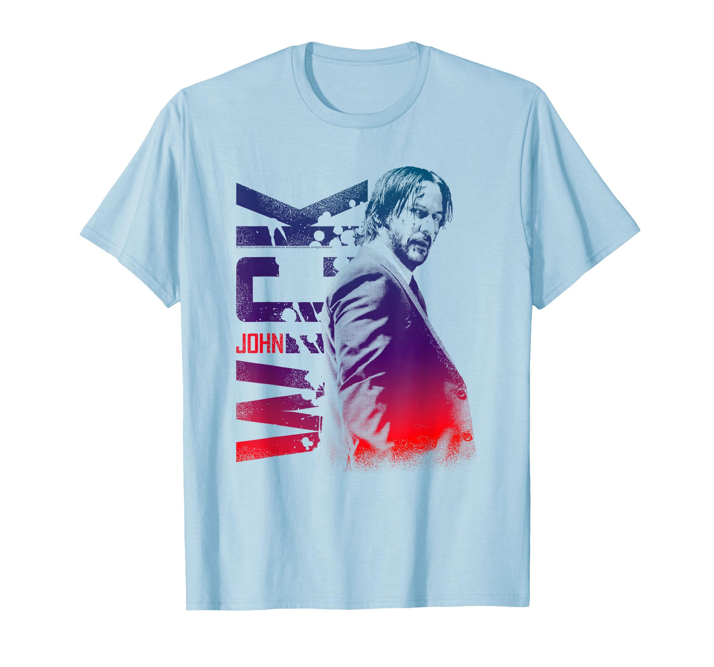 John Wick Colorful Photo with Logo Action Movie T-Shirt