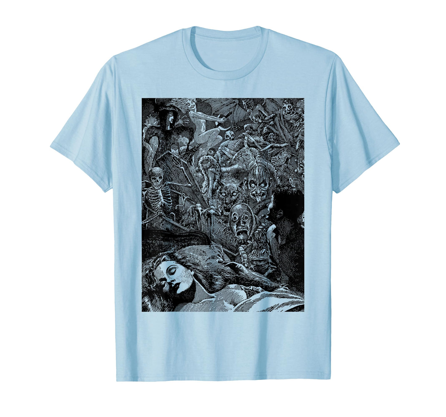 Classic Halloween Monsters Slasher Horror Movie Horror Show T-Shirt