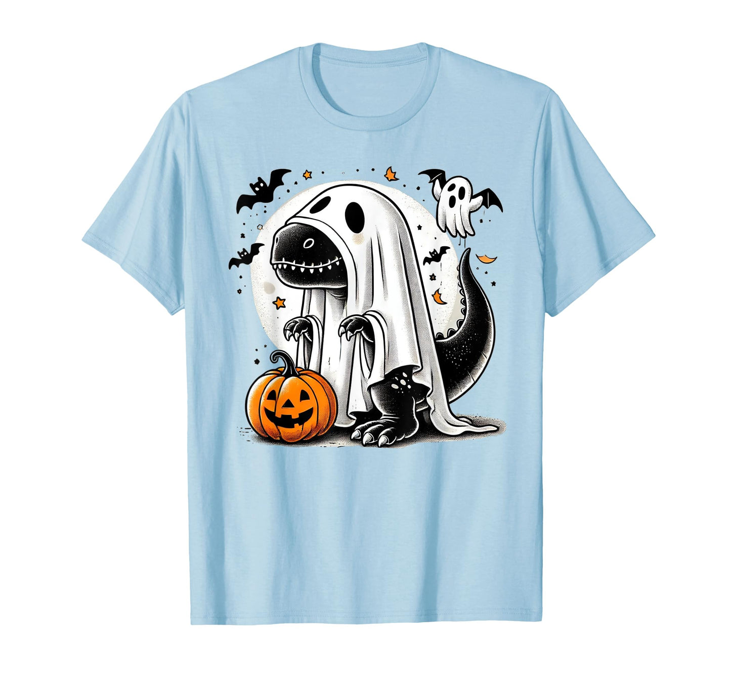 Funny T-Rex Ghost Dinosaur Halloween Costume Tyrannosaurus T-Shirt