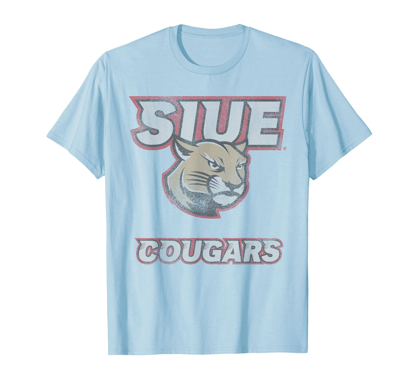 Southern Illinois Edwardsville Cougars Vintage Worn Gray T-Shirt