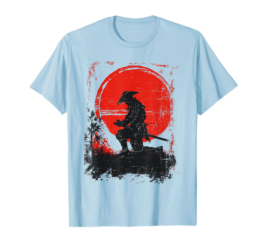 Retro Samurai Fighter Ukiyo Japan T-Shirt