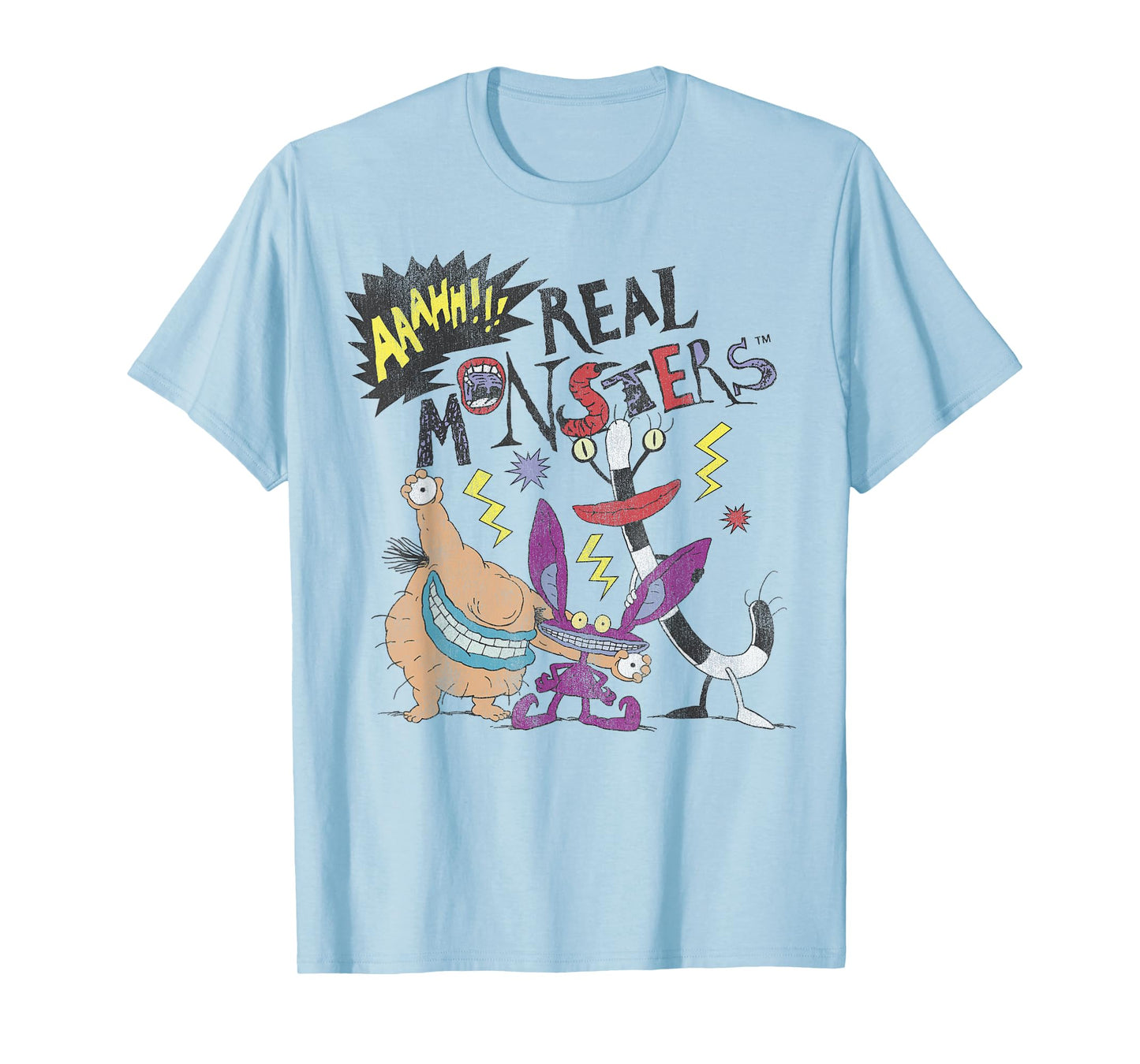 Aaahh!!! Real Monsters Friends Spooky Scary Retro Group Shot T-Shirt