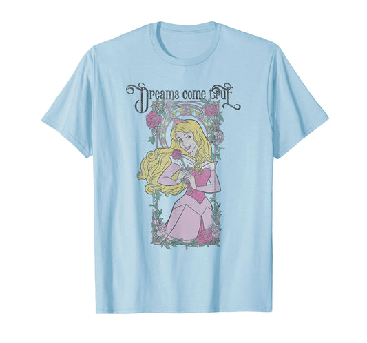 Disney Sleeping Beauty Aurora Dreams Come True Panel T-Shirt