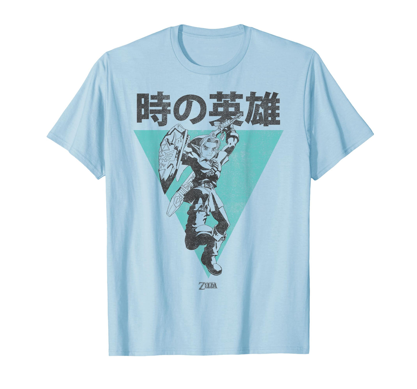 Nintendo Legend Of Zelda Link Kanji Triangle Poster T-Shirt