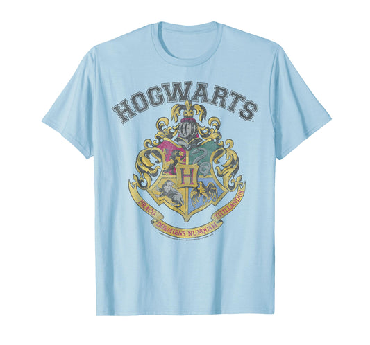 Harry Potter Hogwarts Vintage Crest Short Sleeve T-Shirt