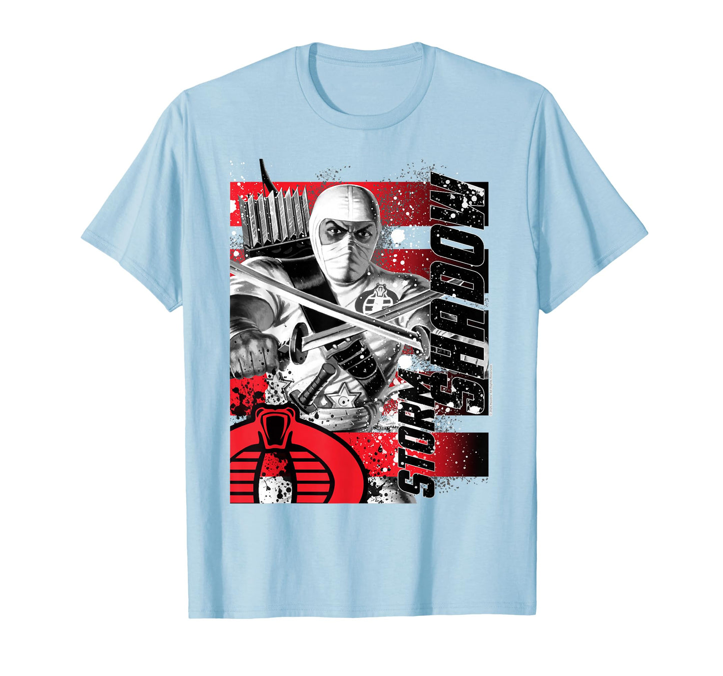 G.I. Joe Storm Shadow Paint Splatter Logo T-Shirt