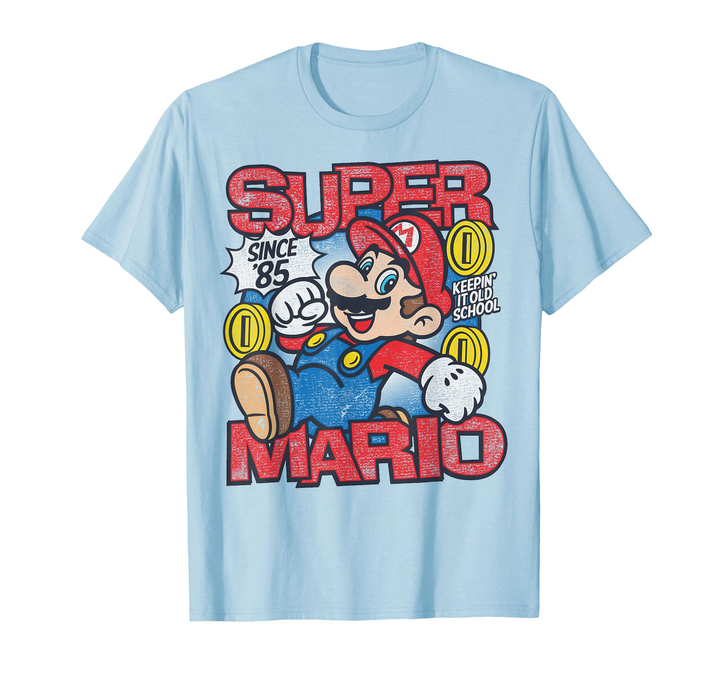 Super Mario Bros Mushroom Kingdom Since '85 Vintage T-Shirt