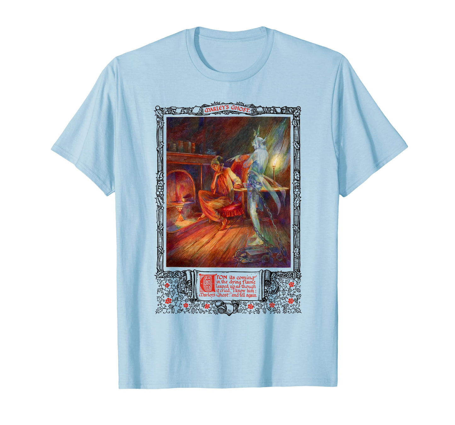 Bah Humbug Scrooge A Christmas Carol Jacob Marley Ghost T-Shirt