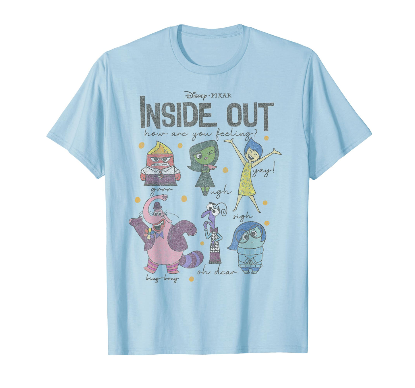 Disney Pixar Inside Out How are You Feeling Group Shot T-Shirt