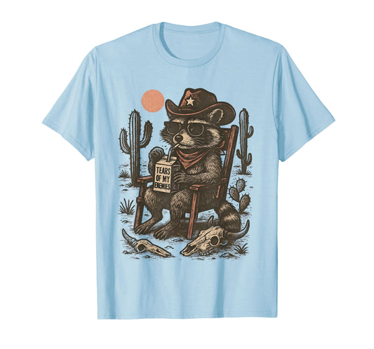 Cowboy Raccoon Funny Western Country Wild West Rodeo T-Shirt