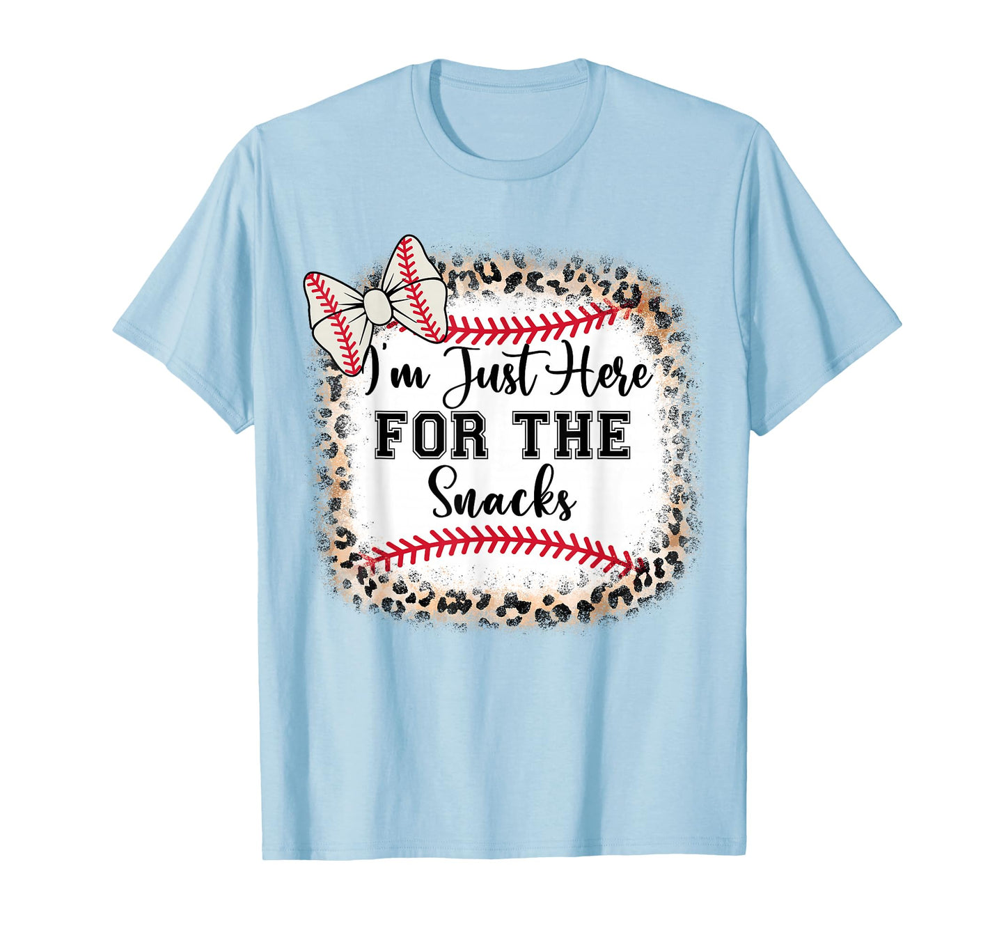 Girl I'm Just Here For Snacks Baseball Sister Toddler Youth T-Shirt