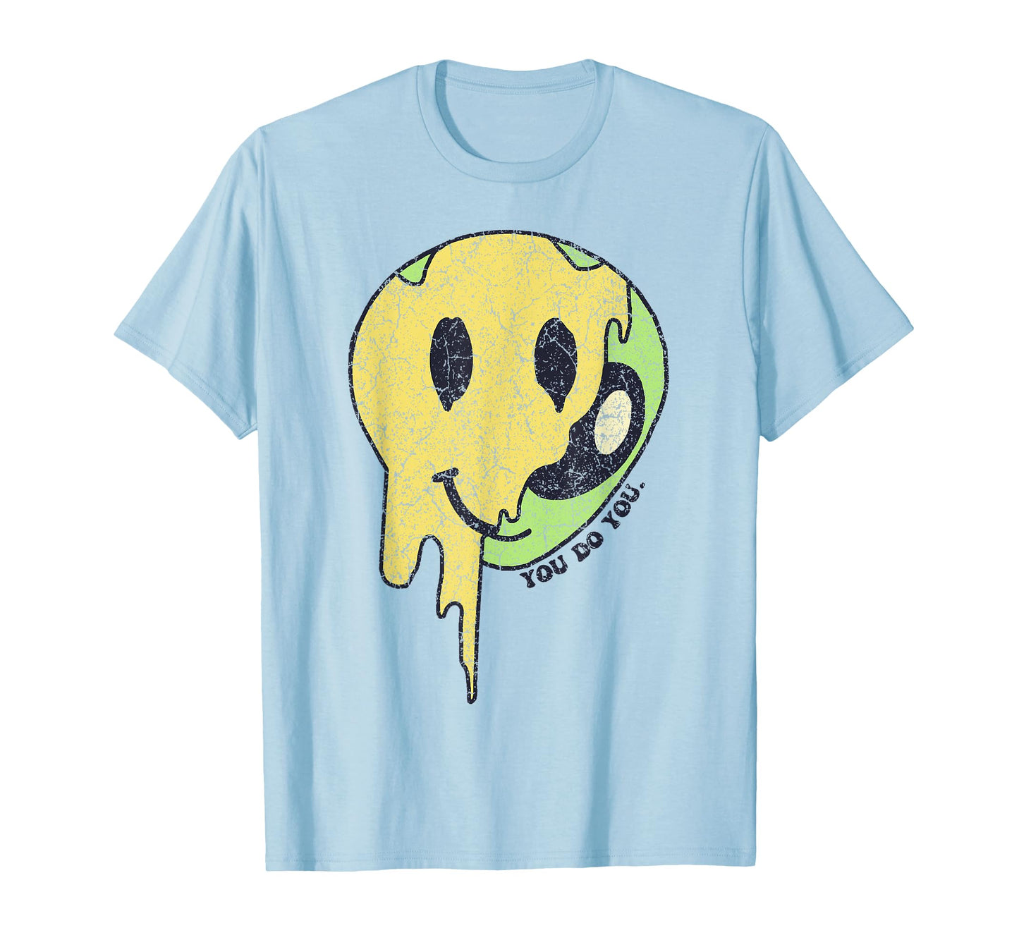 You Do You Smile Face Green Alien Funny UFO T-Shirt