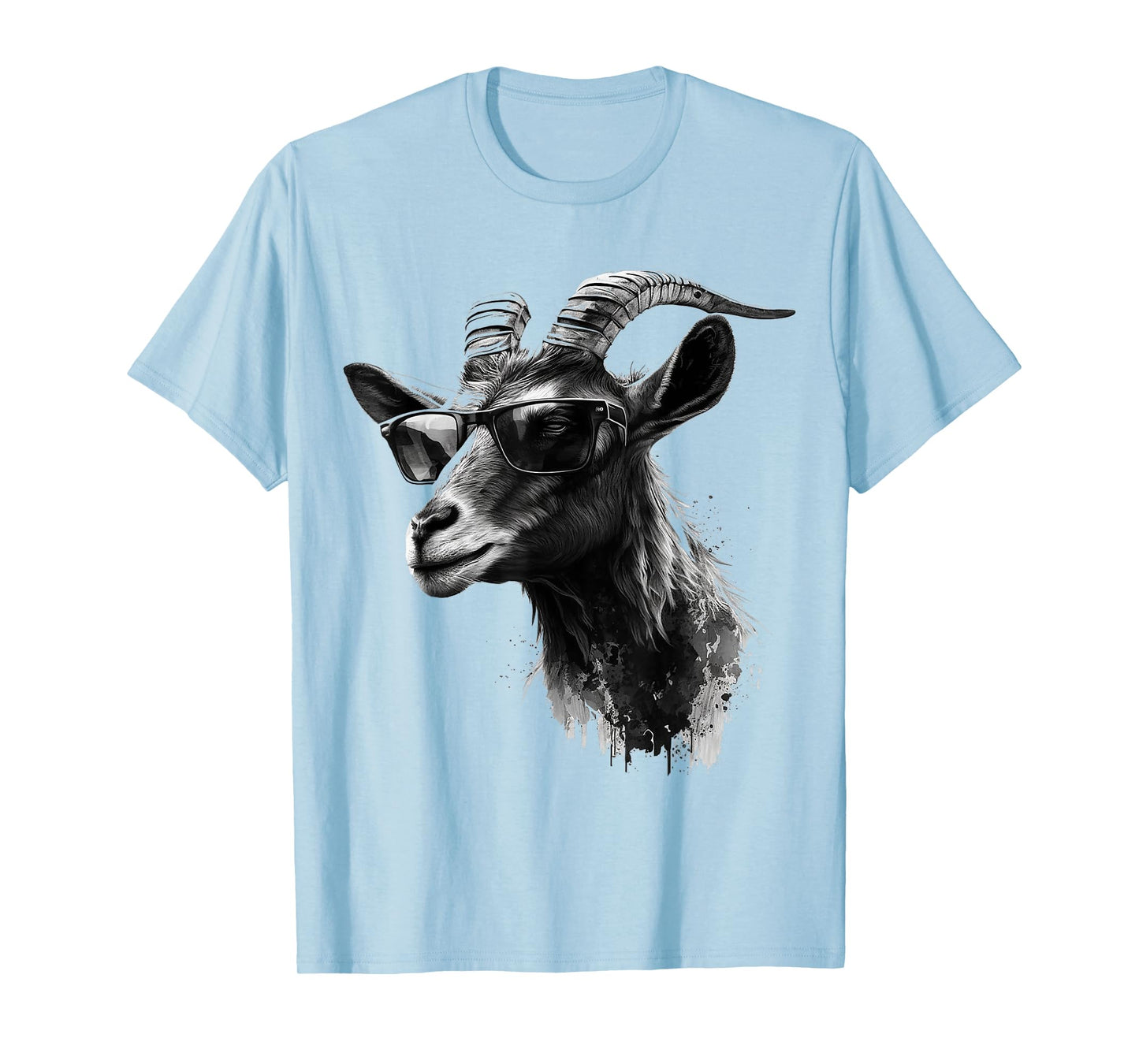 Goat Sunglasses Art Animal Motif Goat T-Shirt