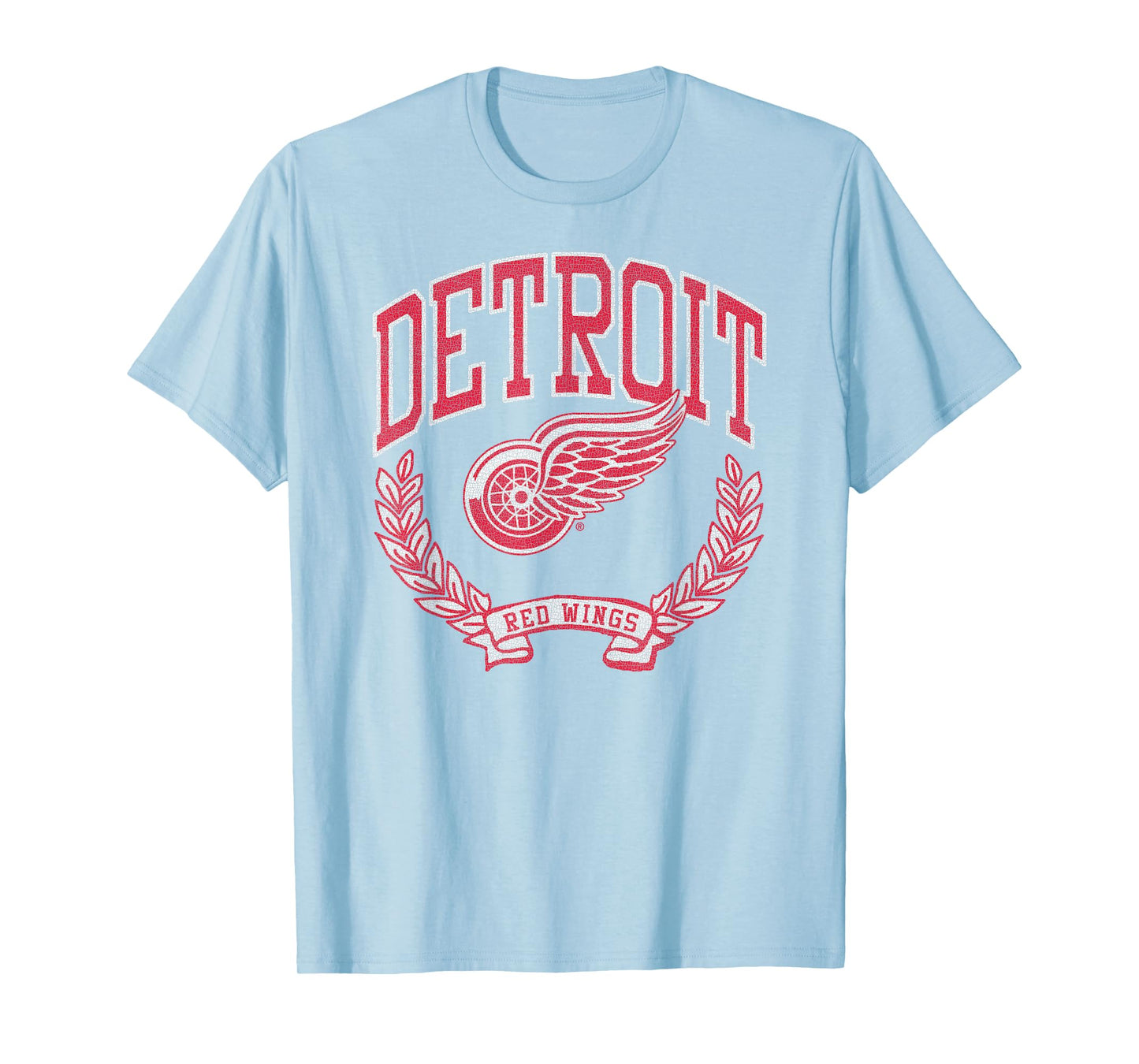 Detroit Red Wings Vintage Victory Gray Officially Licensed T-Shirt