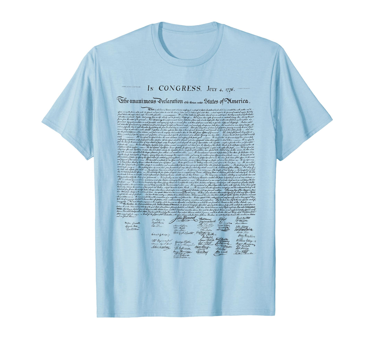 Declaration of Independence Liberty USA Constitution America T-Shirt