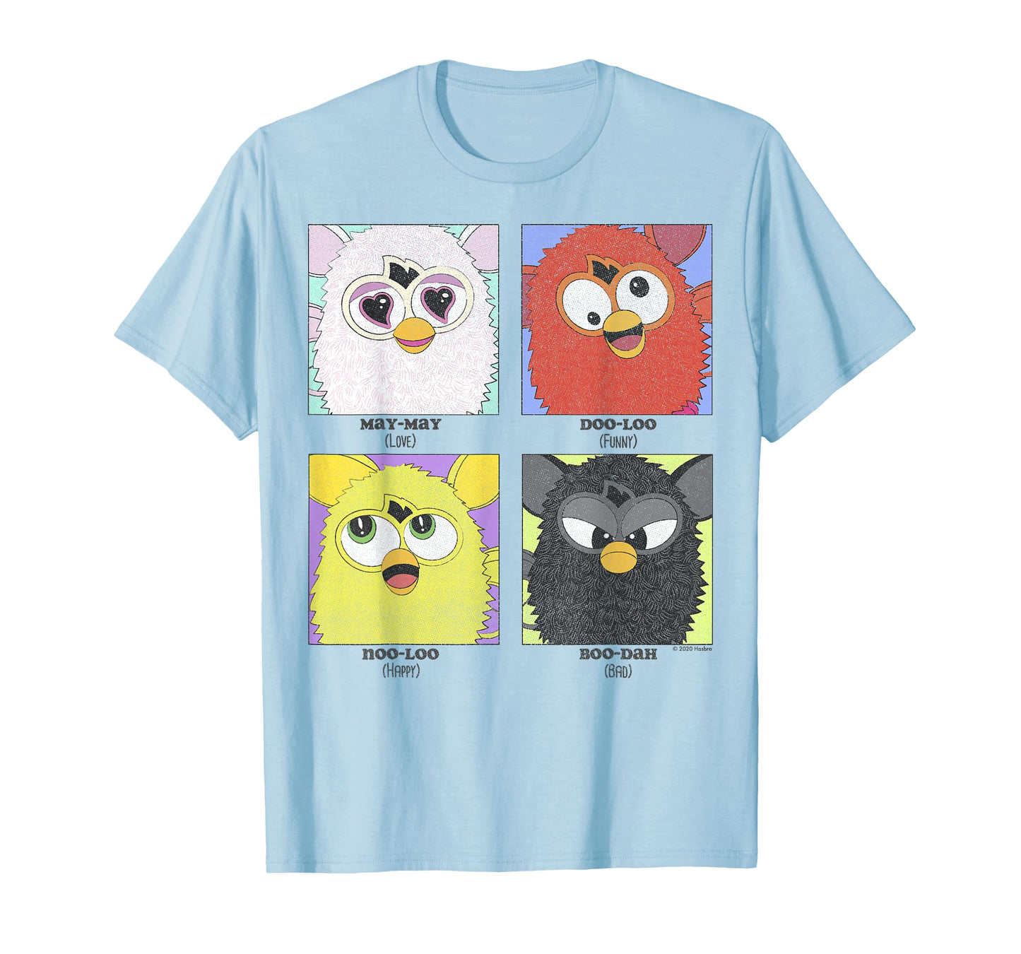Furby Different Emotions Vintage Box Up T-Shirt