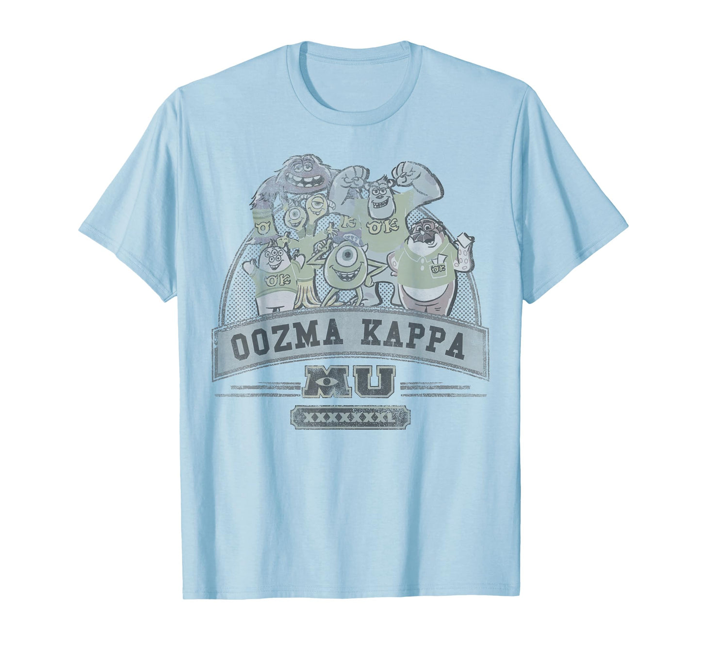 Disney Pixar Monsters University Oozma Kappa Vintage Group T-Shirt