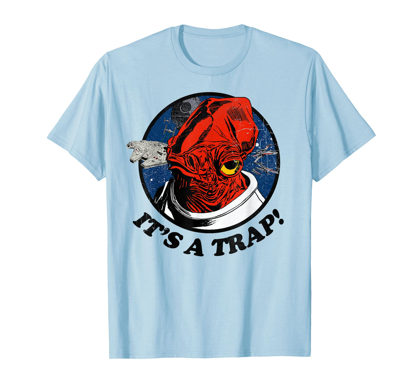 Star Wars Admiral Ackbar Falcon IT'S A TRAP! Graphic T-Shirt T-Shirt