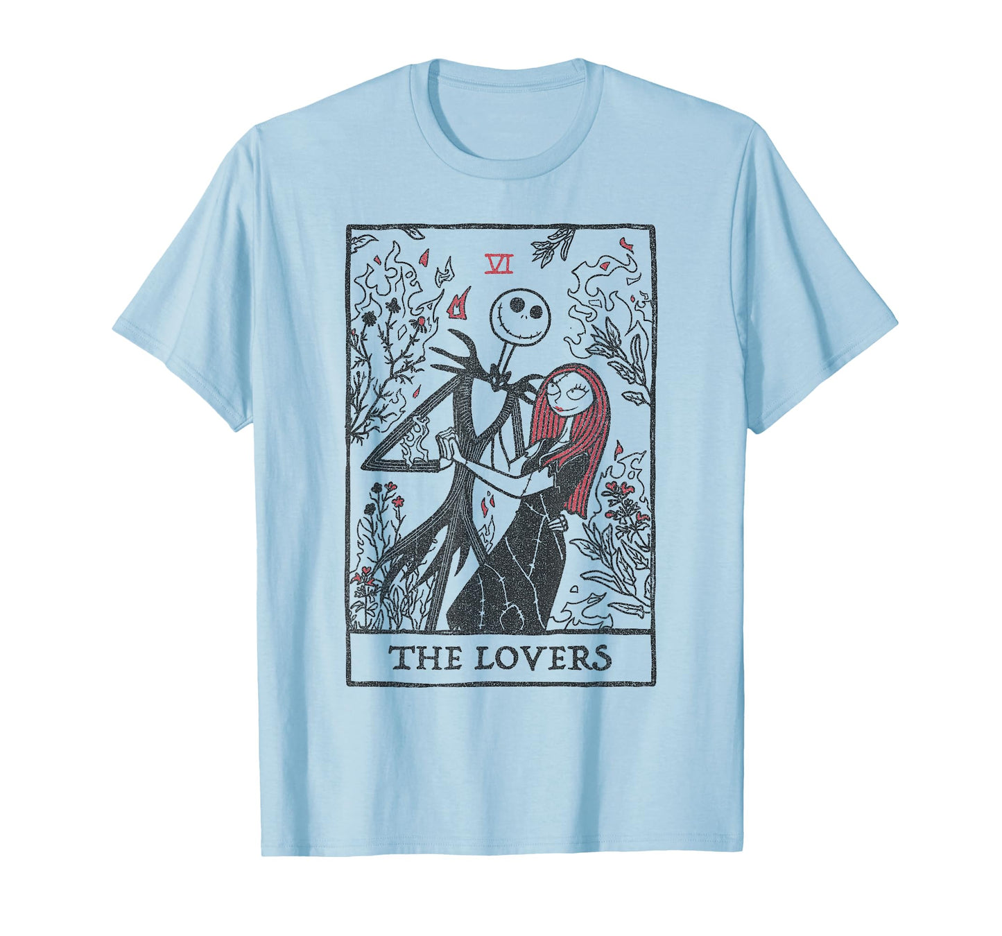 Disney The Nightmare Before Christmas Jack and Sally Tarot T-Shirt